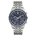 Emporio Armani Men’s Chronograph Quartz Stainless Steel Blue Dial 46mm Watch AR6072