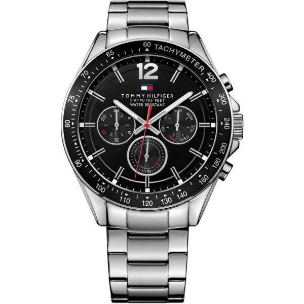 Tommy Hilfiger Men’s Analog Display Quartz Black Dial 46mm Watch 1791104