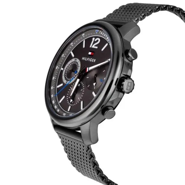 Tommy Hilfiger Men’s Chronograph Quartz Stainless Steel Grey Dial 46mm Watch 1791530