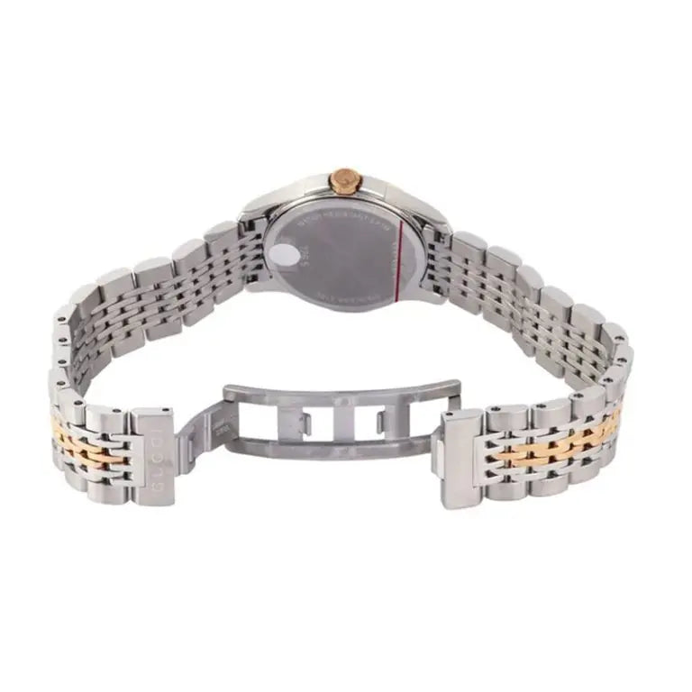 Gucci Women’s Swiss Made Quartz Two-tone Stainless Steel Mother of Pearl Dial 27mm Watch YA126539