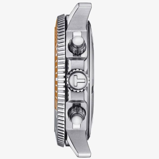 TISSOT Seastar 1000 Men’s Chronograph Quartz Swiss Made Grey Textile Strap Grey Dial 45mm Watch T120.417.17.081.01