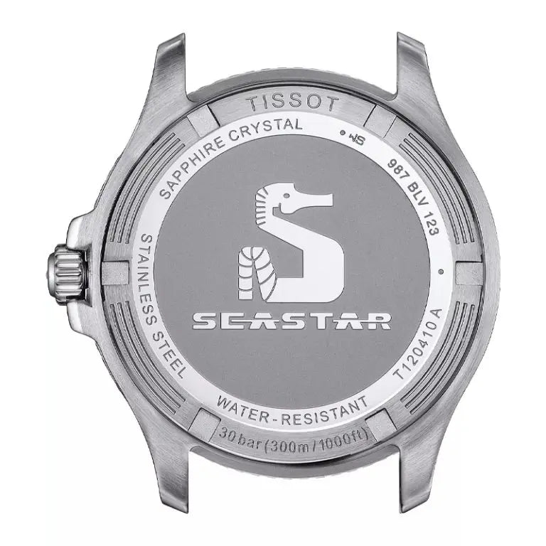 TISSOT Seastar Men’s Quartz Swiss Made Two-Tone Stainless Steel Black Dial 40mm Watch T120.410.22.051.00