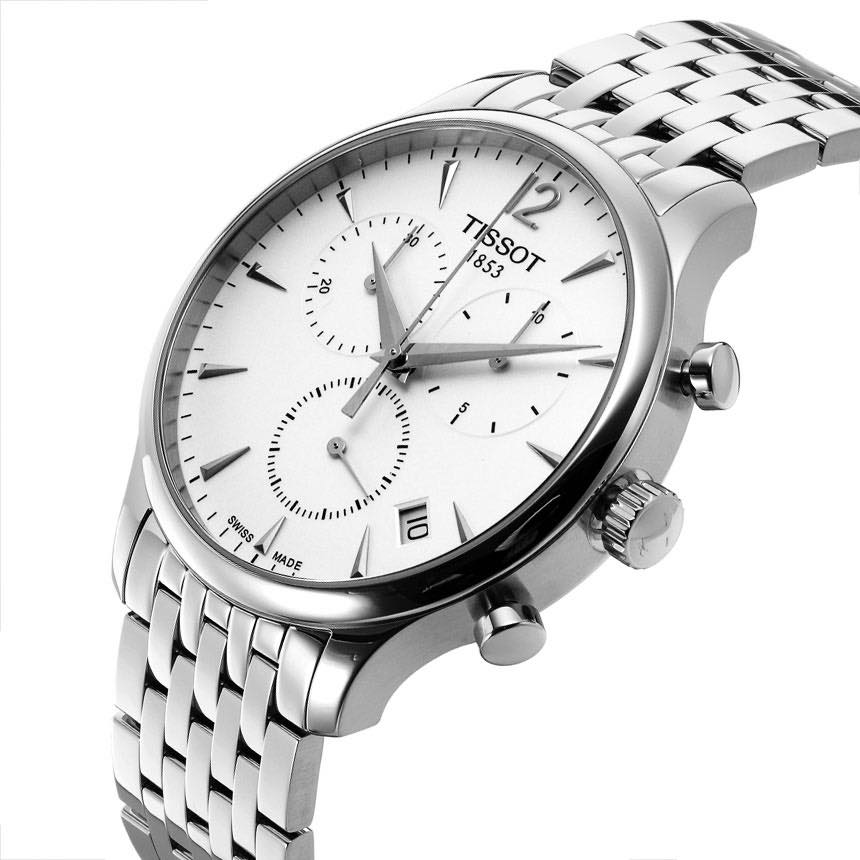 TISSOT Men’s Quartz Swiss Made Stainless Steel White Dial 42mm Watch T063.617.11.037.00