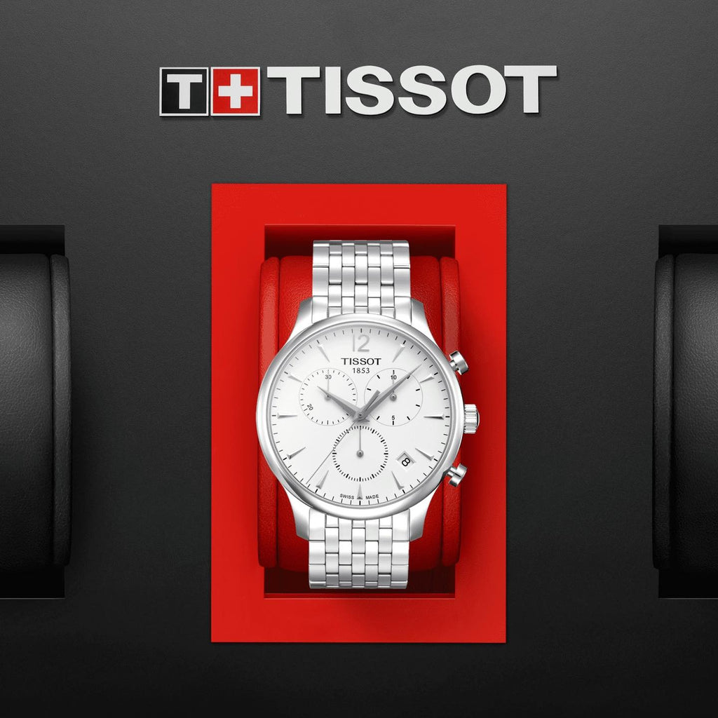 TISSOT Men’s Quartz Swiss Made Stainless Steel White Dial 42mm Watch T063.617.11.037.00