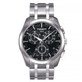 TISSOT Men’s Couturier Chronograph Quartz Swiss Made Stainless Steel Black Dial 41mm Watch T035.617.11.051.00