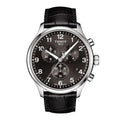 TISSOT Men’s Swiss Made Quartz Black Leather Strap Black Dial 45mm Watch T116.617.16.057.00
