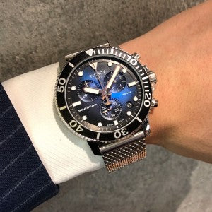 TISSOT Seastar 1000 Men’s Chronograph Quartz Swiss Made Stainless Steel Blue Gradient Dial 45mm Watch T120.417.11.041.02