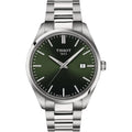 TISSOT Men’s Quartz Swiss Made Silver Stainless Steel Green Dial 40mm Watch T150.410.11.091.00