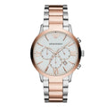Emporio Armani Men’s Chronograph Quartz Stainless Steel White Dial 44mm Watch AR11209