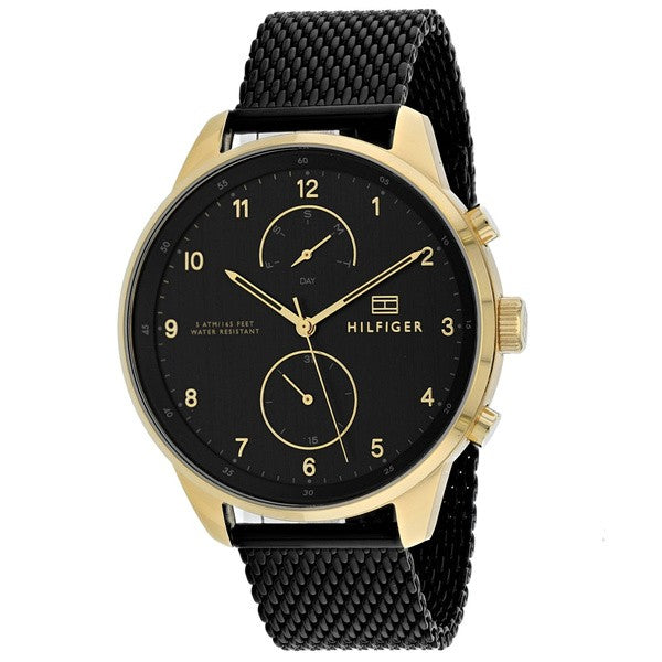 Tommy Hilfiger Men’s Quartz Stainless Steel Black Dial 44mm Watch 1791580