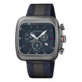 Gucci Men’s Swiss Made Quartz Blue & Grey Nylon Strap Blue Dial 44mm Watch YA131203