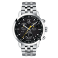 TISSOT PRC 200 Chronograph Men’s Quartz Swiss Made Stainless Steel Black Dial 43mm Watch T114.417.11.057.00