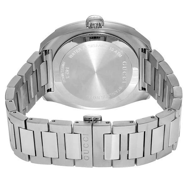 Gucci Men’s Swiss Made Quartz Silver Stainless Steel Green Dial 40mm Watch YA142313
