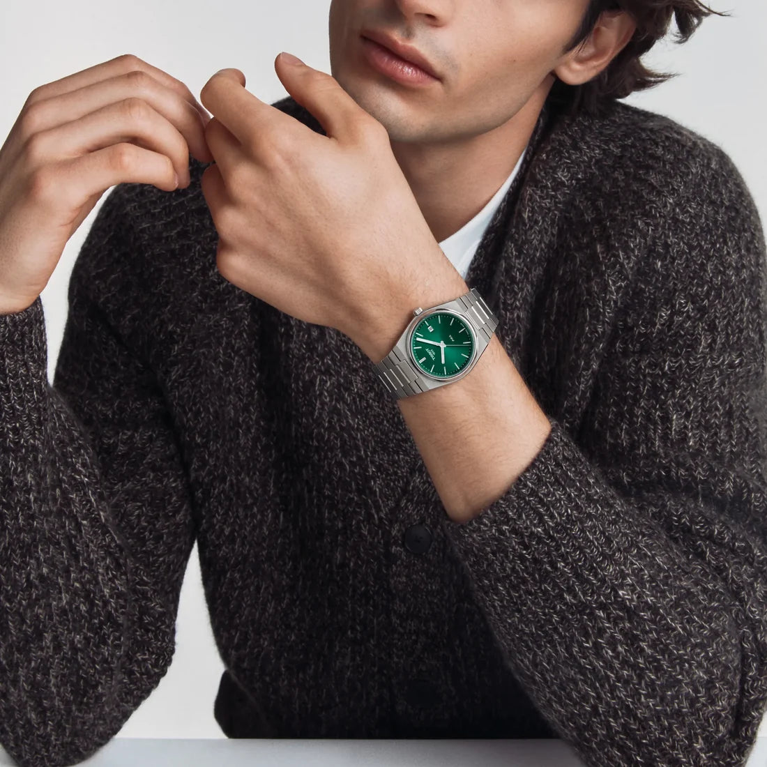 TISSOT PRX Men’s Quartz Swiss Made Stainless Steel Green Dial 40mm Watch T137.410.11.091.00