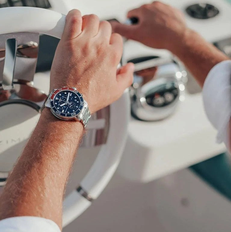 TISSOT Seastar 1000 Men’s Chronograph Quartz Swiss Made Silver Stainless Steel Blue Dial 45mm Watch T120.417.11.041.03