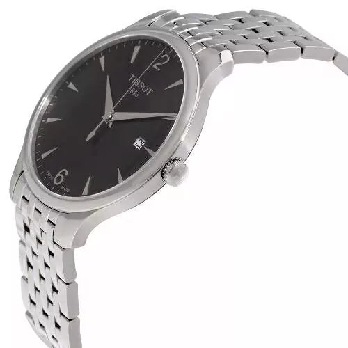 TISSOT Men’s Quartz Swiss-Made Silver Stainless Steel Anthracite Dial 42mm Watch T063.610.11.067.00