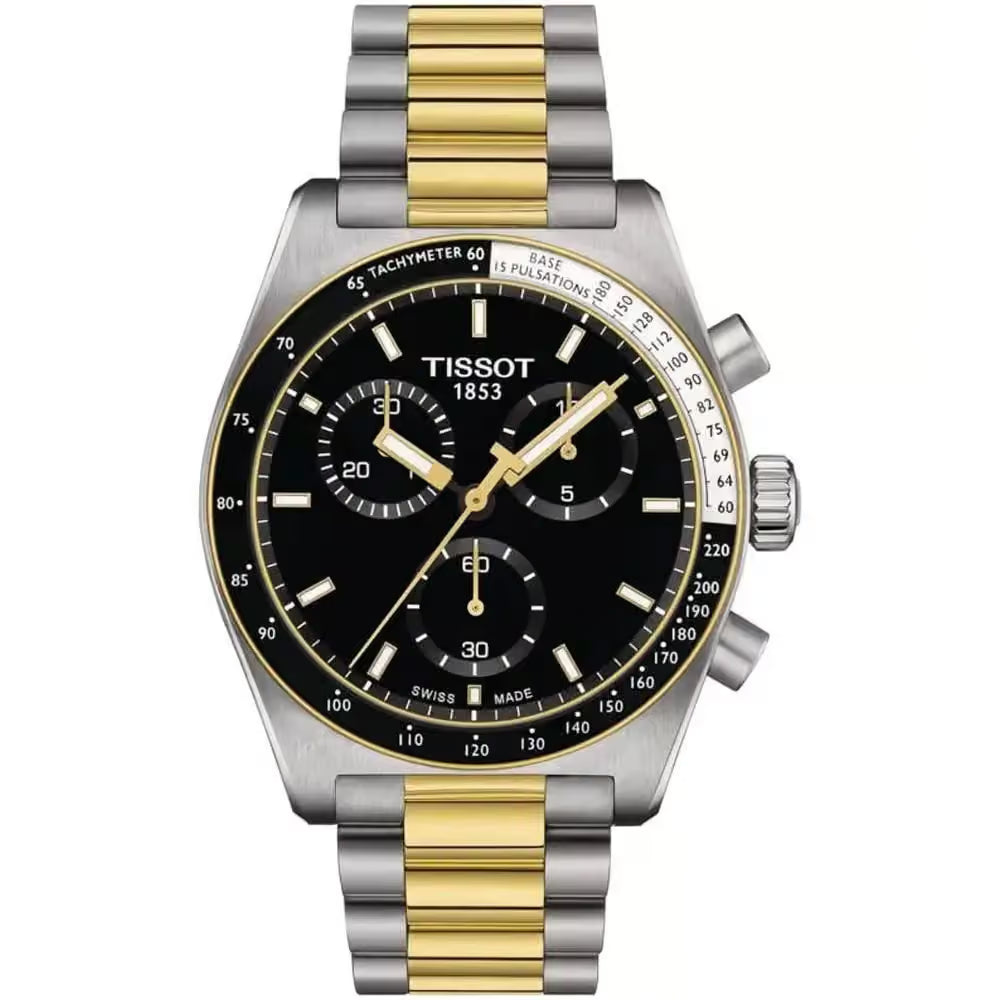 TISSOT Men’s Quartz Swiss Made Two-tone Stainless Steel Black Dial 40mm Watch T149.417.22.051.00