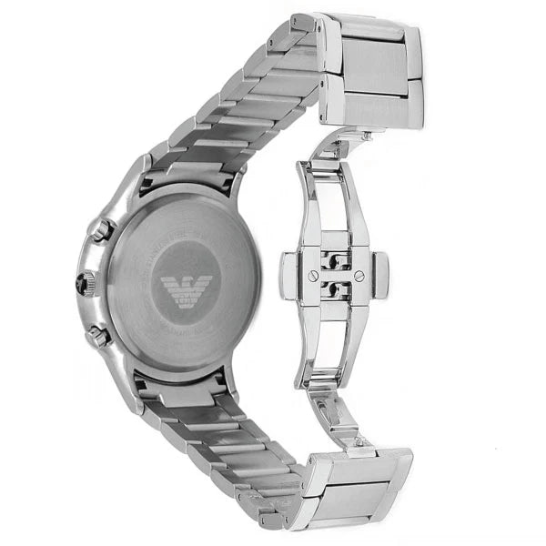 Emporio Armani Men’s Chronograph Quartz Stainless Steel Black Dial 43mm Watch AR2434
