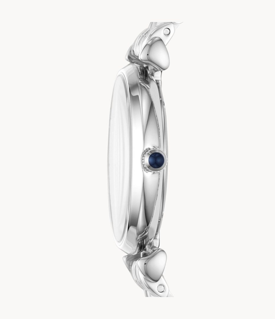 Emporio Armani Women’s Analog Stainless Steel Dark Blue Dial 32mm Watch AR11091