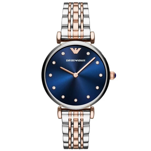 Emporio Armani Women’s Quartz Stainless Steel Blue Dial 32mm Watch AR11092