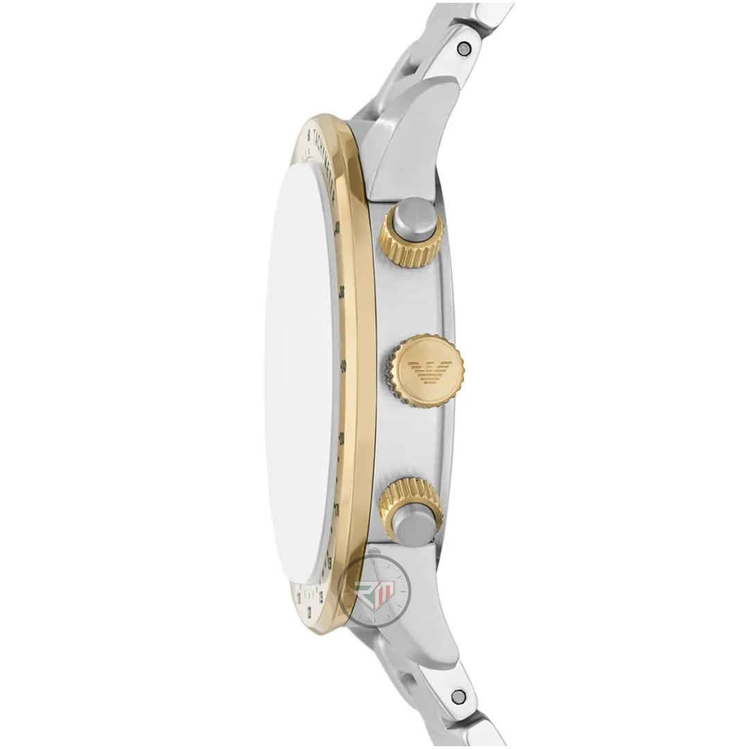 Emporio Armani Men’s Quartz Stainless Steel Green Dial 43mm Watch AR11454