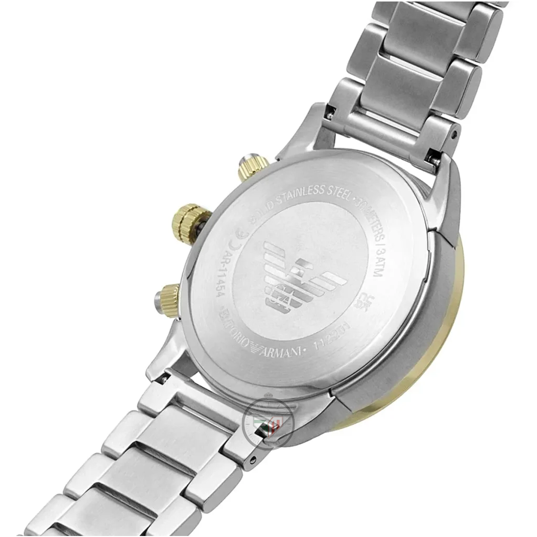 Emporio Armani Men’s Quartz Stainless Steel Green Dial 43mm Watch AR11454
