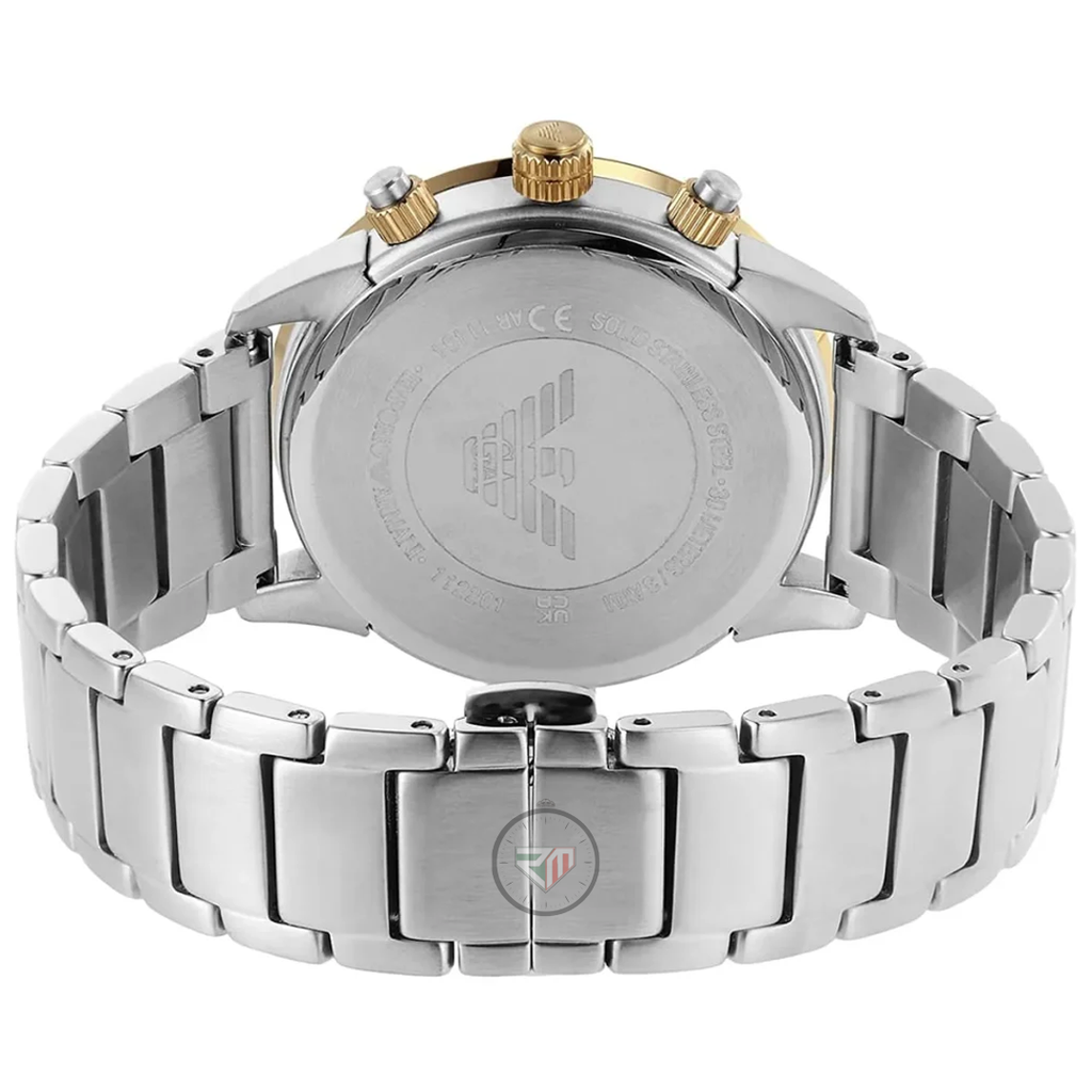 Emporio Armani Men’s Quartz Stainless Steel Green Dial 43mm Watch AR11454