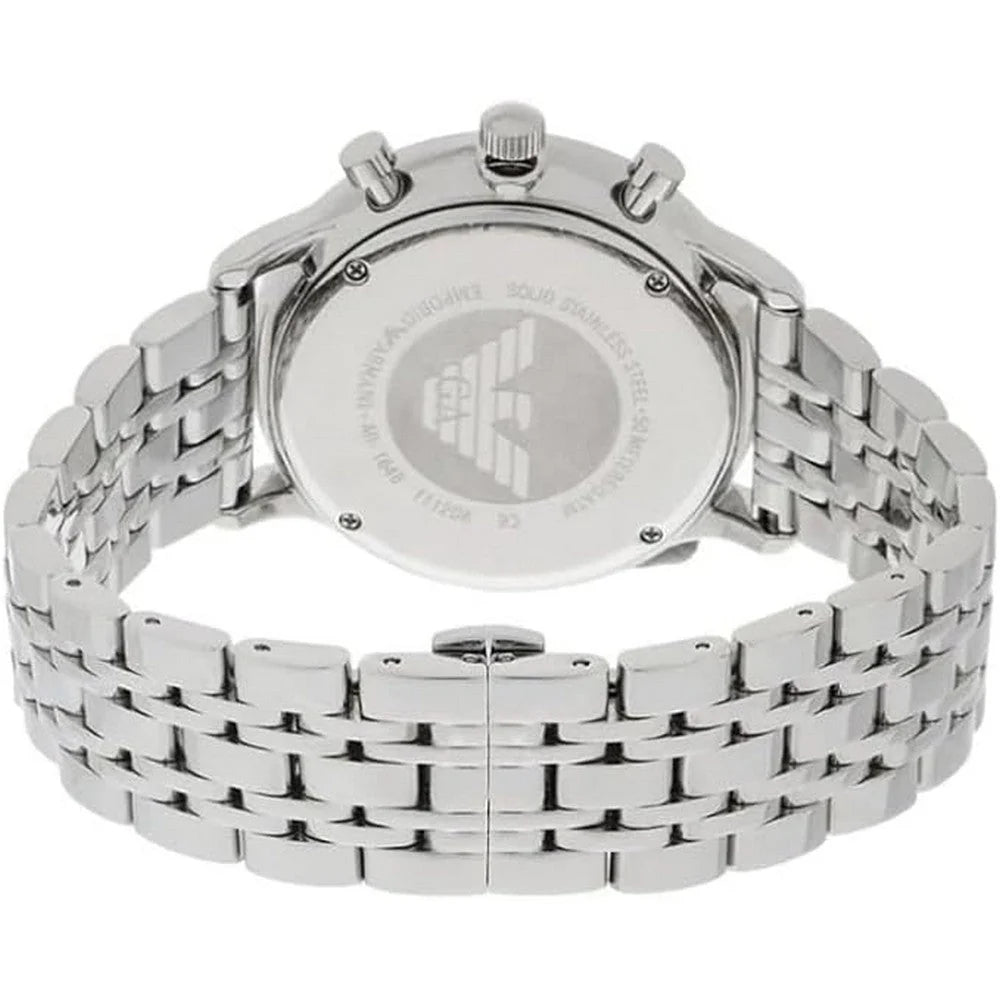 Emporio Armani Men’s Quartz Stainless Steel Blue Dial 43mm Watch AR1648