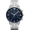 Emporio Armani Men’s Quartz Stainless Steel Blue Dial 43mm Watch AR1648