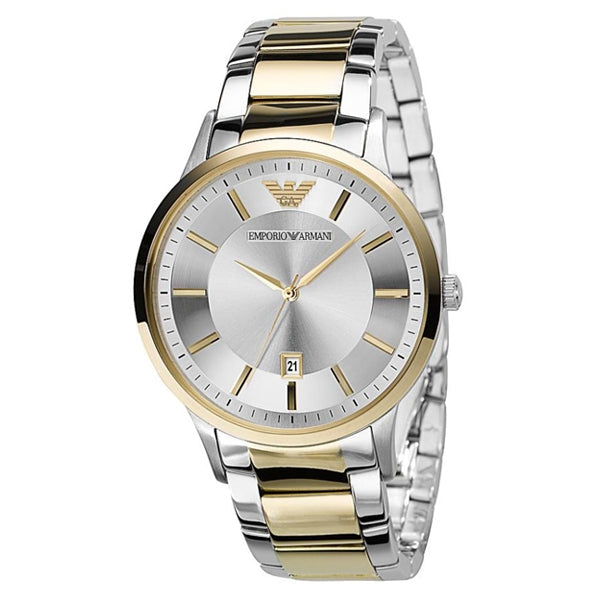 Emporio Armani Men’s Stainless Steel Silver Dial 43mm Watch AR2449