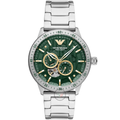 Emporio Armani Men’s Automatic Silver Stainless Steel Green Dial 43mm Watch AR60053