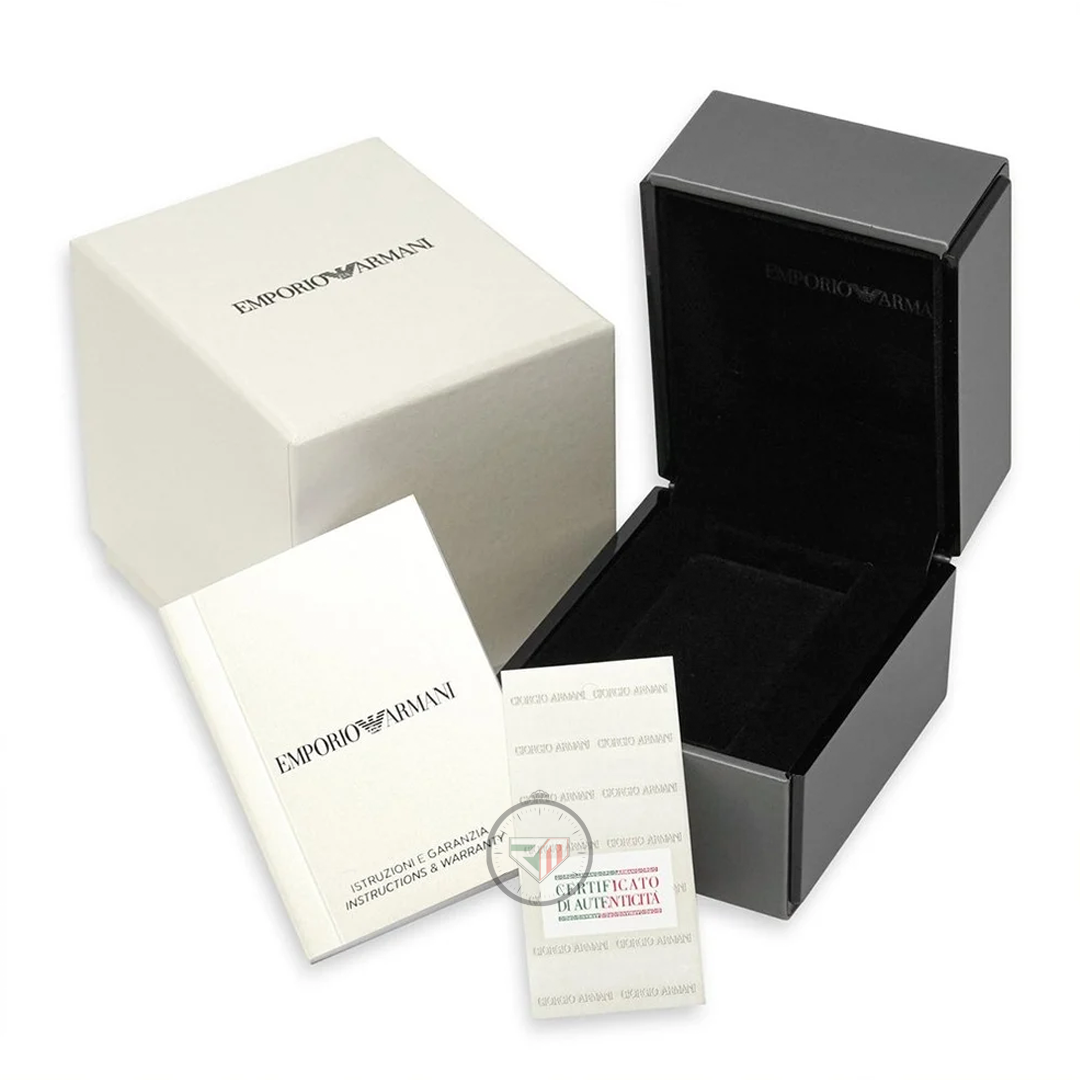 Emporio Armani Men’s Automatic Sea Explorer Black Silicone Strap Black Dial 42mm Watch AR60078