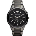 Emporio Armani Men’s Chronograph Quartz Stainless Steel Black Dial 47mm Watch AR1451