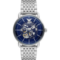 Emporio Armani Men’s Automatic Stainless Steel Blue Dial 43mm Watch AR60024