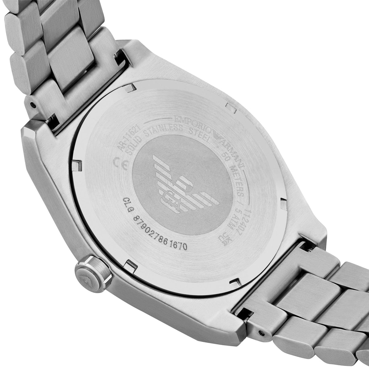 Emporio Armani Men’s Quartz Silver Stainless Steel Green Dial 41mm Watch AR11621