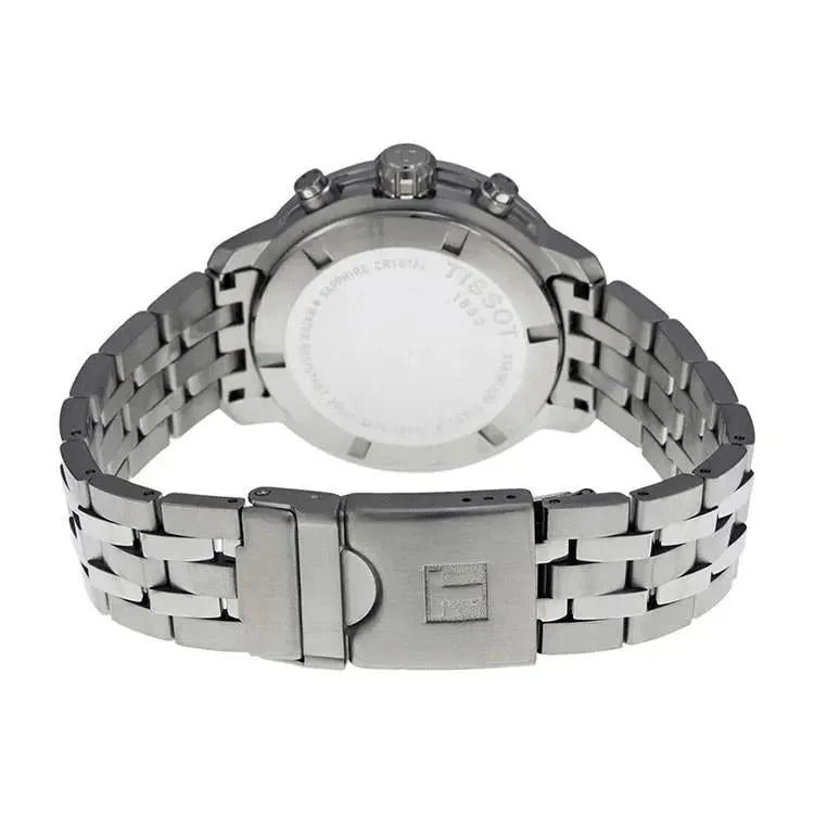 TISSOT Men’s PRC 200 Chronograph Quartz Swiss Made Silver Stainless Steel Silver Dial 41mm Watch T055.417.11.037.00