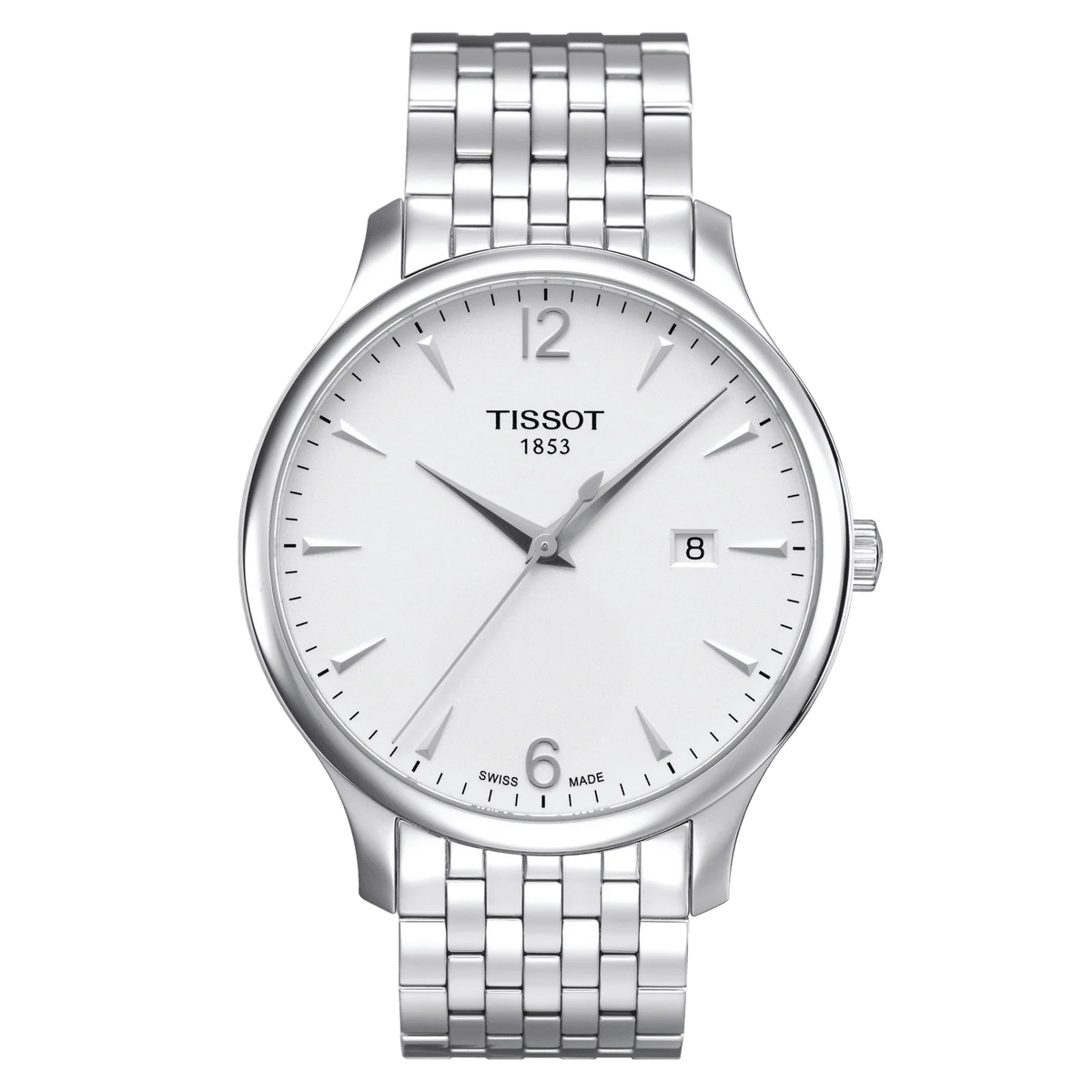 TISSOT Men’s Quartz Swiss Made Stainless Steel White Dial 42mm Watch T063.610.11.037.00