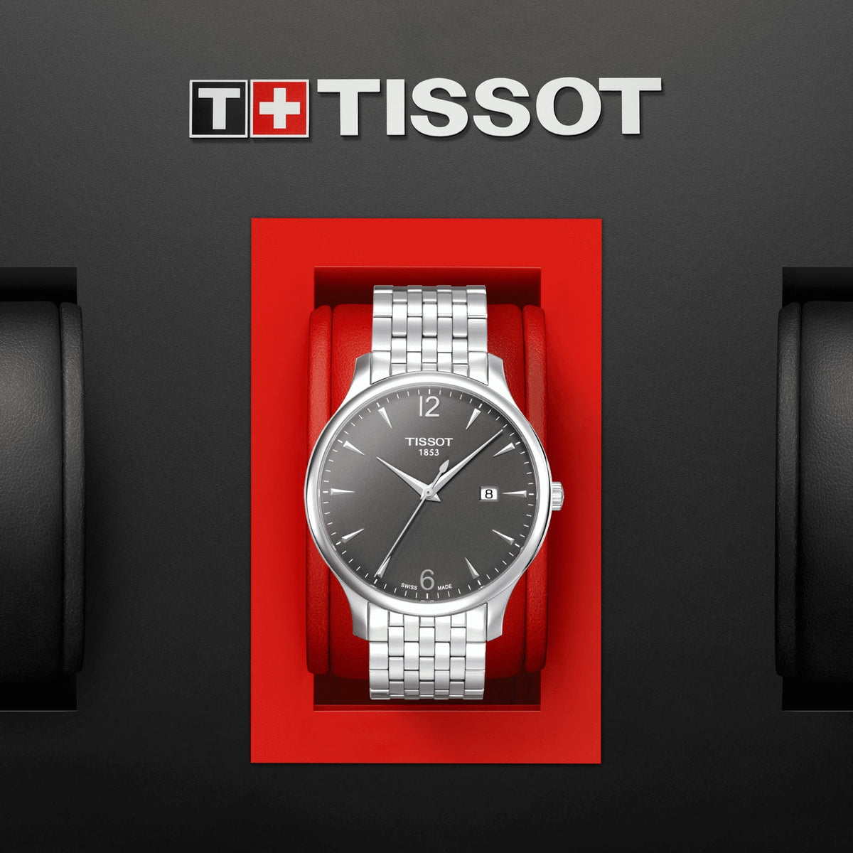 TISSOT Men’s Quartz Swiss-Made Silver Stainless Steel Anthracite Dial 42mm Watch T063.610.11.067.00