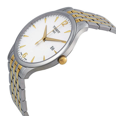 TISSOT Men’s Quartz Swiss Made Stainless Steel White Dial 42mm Watch T063.610.22.037.00