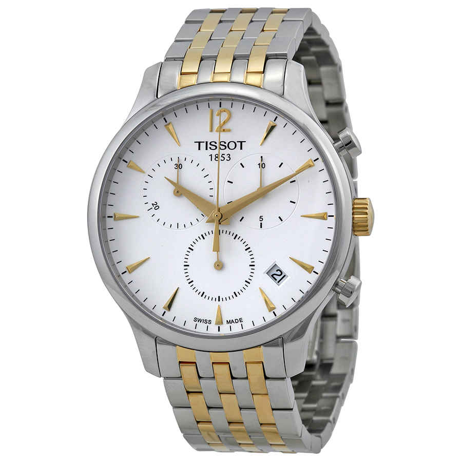 TISSOT Men’s Quartz Swiss Made Stainless Steel White Dial 42mm Watch T063.617.22.037.00