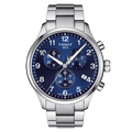 TISSOT Men’s Quartz Swiss Made Silver Stainless Steel Blue Dial 45mm Watch T116.617.11.047.01