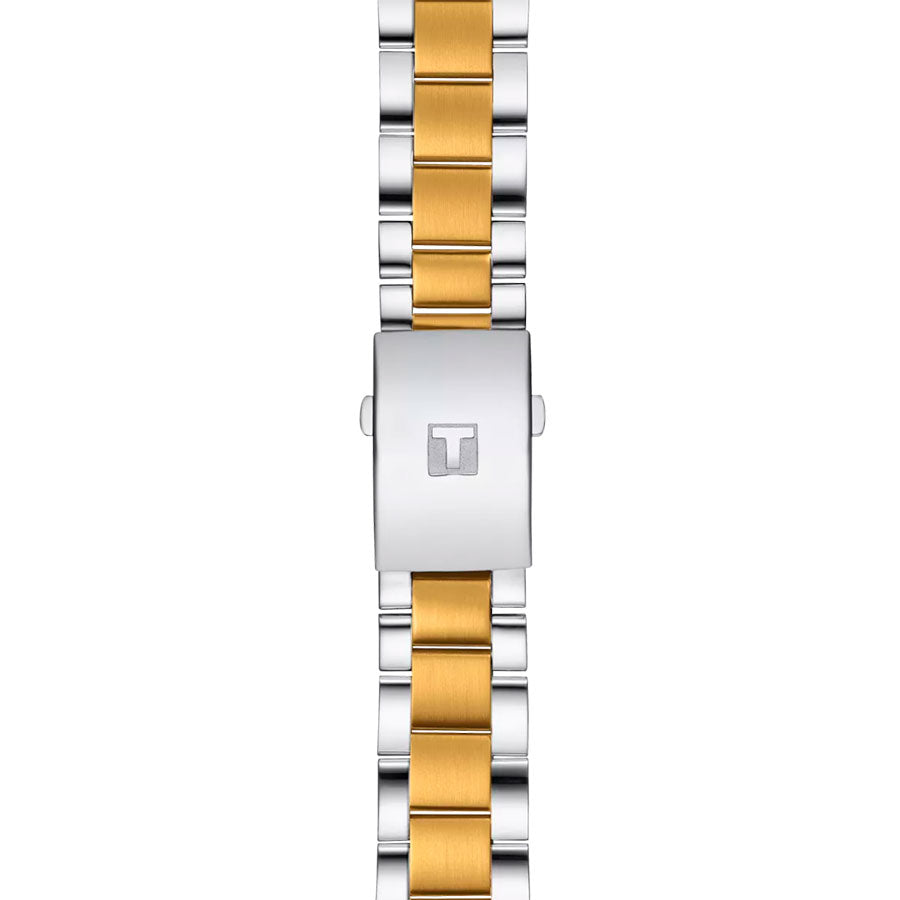 TISSOT Men’s Swiss Made Quartz Two-tone Stainless Steel Green Dial 45mm Watch T116.617.22.091.00