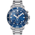 TISSOT Seastar 1000 Men’s Chronograph Quartz Swiss Made Silver Stainless Steel Blue Dial 45mm Watch T120.417.11.041.00
