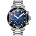 TISSOT Seastar 1000 Men’s Chronograph Quartz Swiss Made Silver Stainless Steel Blue Gradient Dial 45mm Watch T120.417.11.041.01