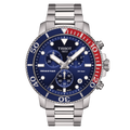 TISSOT Seastar 1000 Men’s Chronograph Quartz Swiss Made Silver Stainless Steel Blue Dial 45mm Watch T120.417.11.041.03