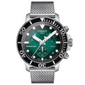 TISSOT Seastar 1000 Men’s Chronograph Quartz Swiss Made Stainless Steel Green Gradient Dial 45mm Watch T120.417.11.091.00