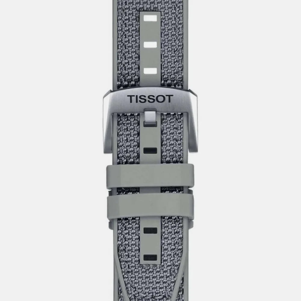 TISSOT Seastar 1000 Men’s Chronograph Quartz Swiss Made Grey Textile Strap Grey Dial 45mm Watch T120.417.17.081.01