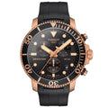 TISSOT Seastar 1000 Men’s Chronograph Quartz Black Silicone Strap Black Dial 45mm Watch T120.417.37.051.00