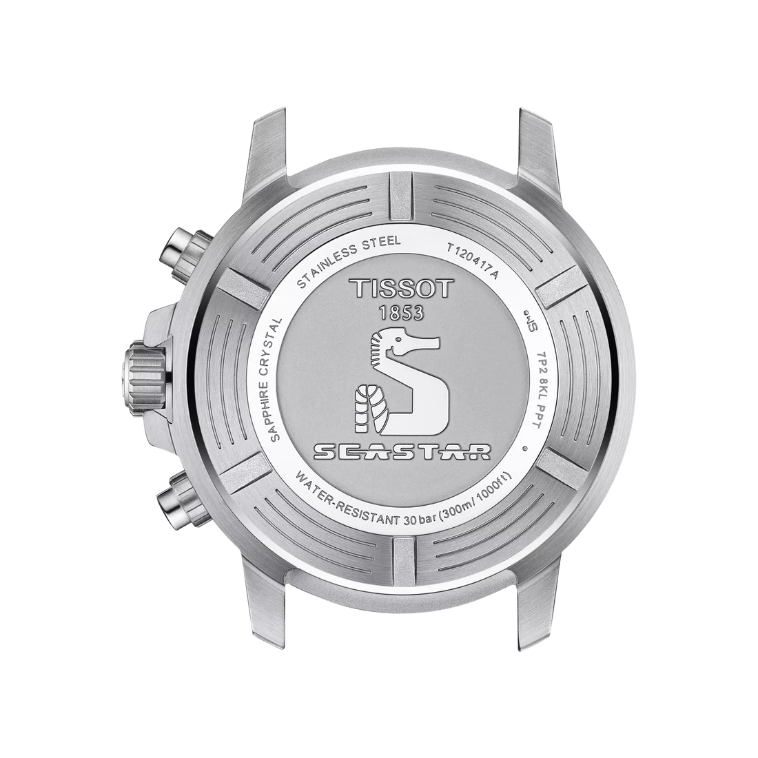 TISSOT Seastar 1000 Men’s Chronograph Quartz Swiss Made Black Silicone Strap Blue Dial 45mm Watch T120.417.17.041.00
