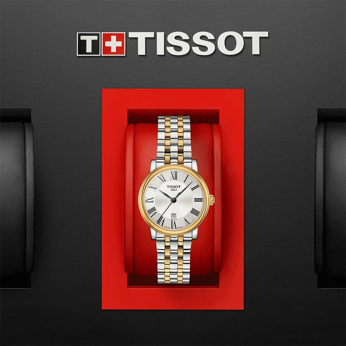 Tissot Women’s Quartz Swiss Made Two-tone Stainless Steel Silver Dial 30mm Watch T122.210.22.033.00